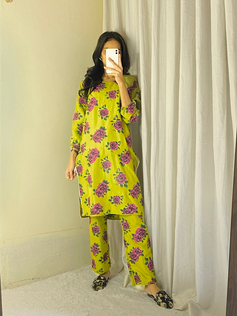 Gulaab printed 2pcs