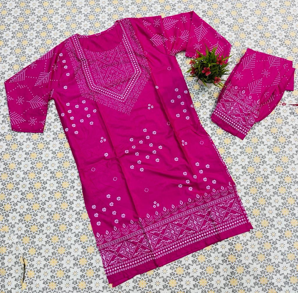 Chunri printed 2pcs